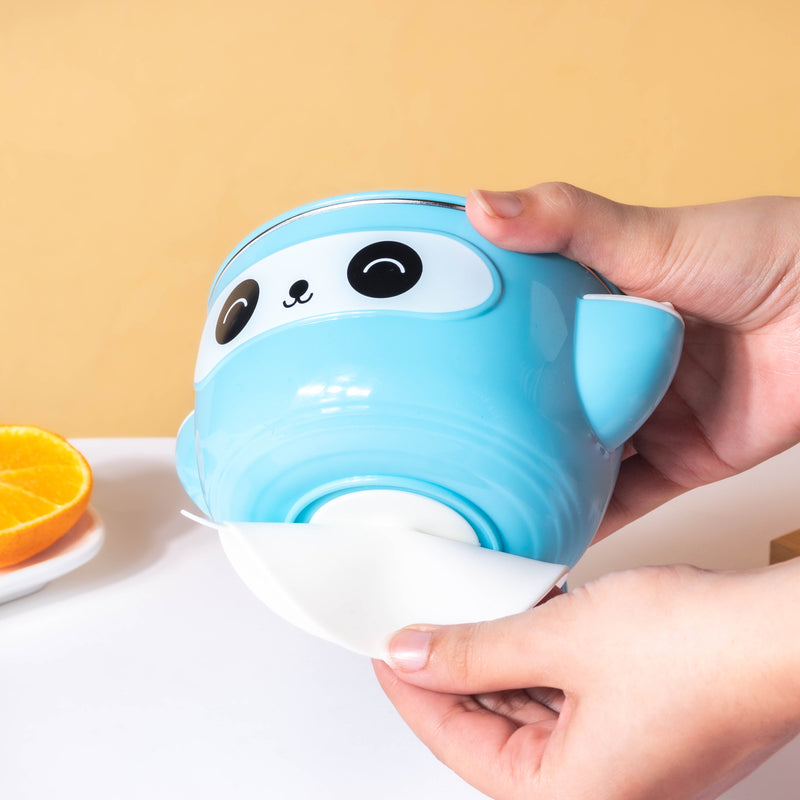 Tellytubby Stay Warm Steel Bowl With Suction Base Blue 300 ml - Kids Lunch Box