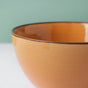 Adora Rimmed Glossy Soup Bowl Orange 550ml - Bowl, soup bowl, ceramic bowl, snack bowls, curry bowl, popcorn bowls | Bowls for dining table & home decor