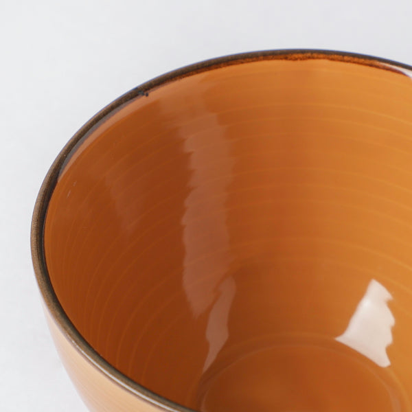 Adora Rimmed Glossy Soup Bowl Orange 550ml