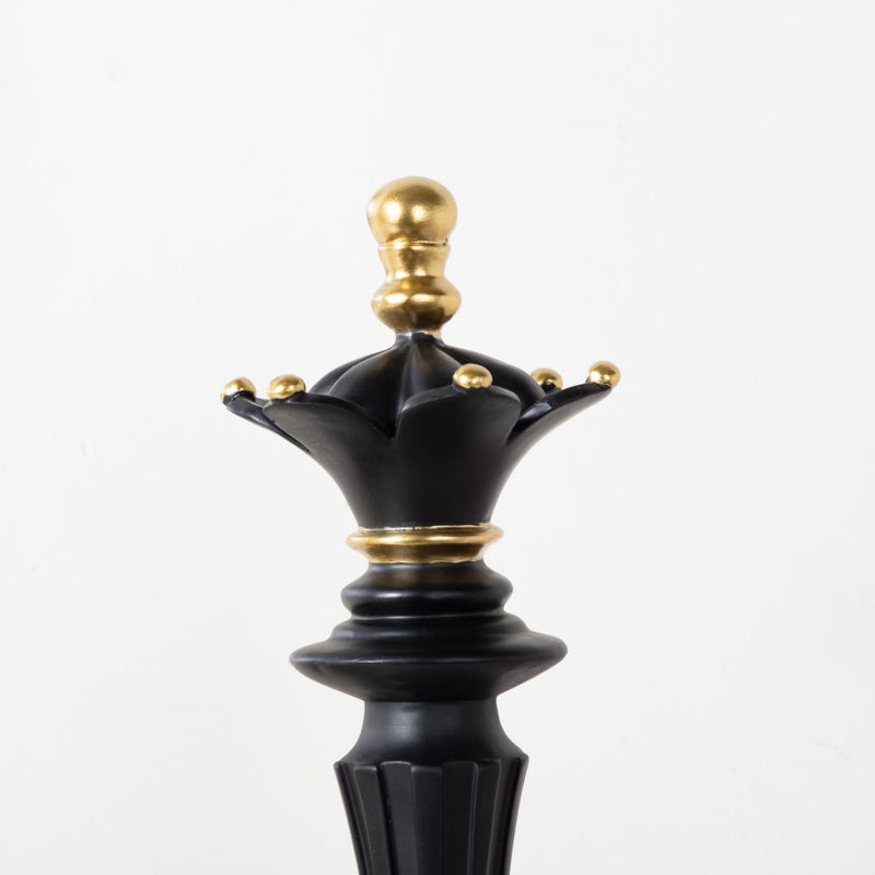 Chess Queen Showpiece Black 14 Inch - Showpiece | Home decor item | Room decoration item