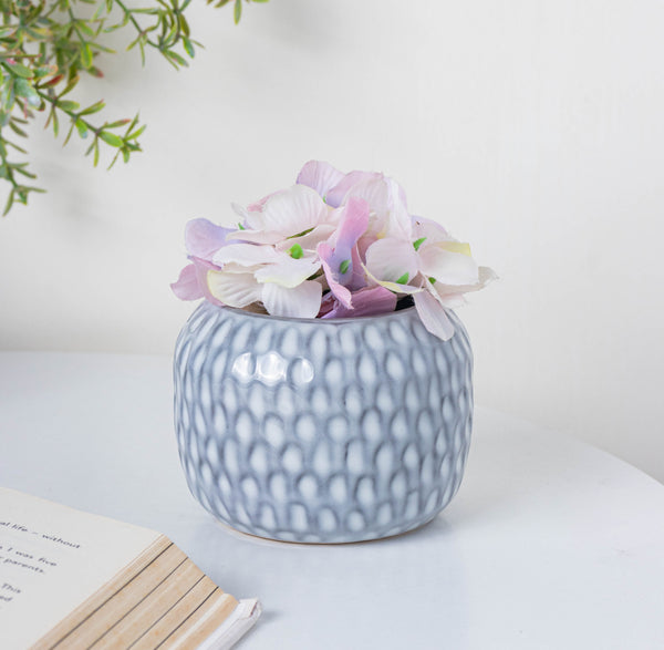 Glazed Modern Flower Vase - Flower vase for home decor, office and gifting | Home decoration items