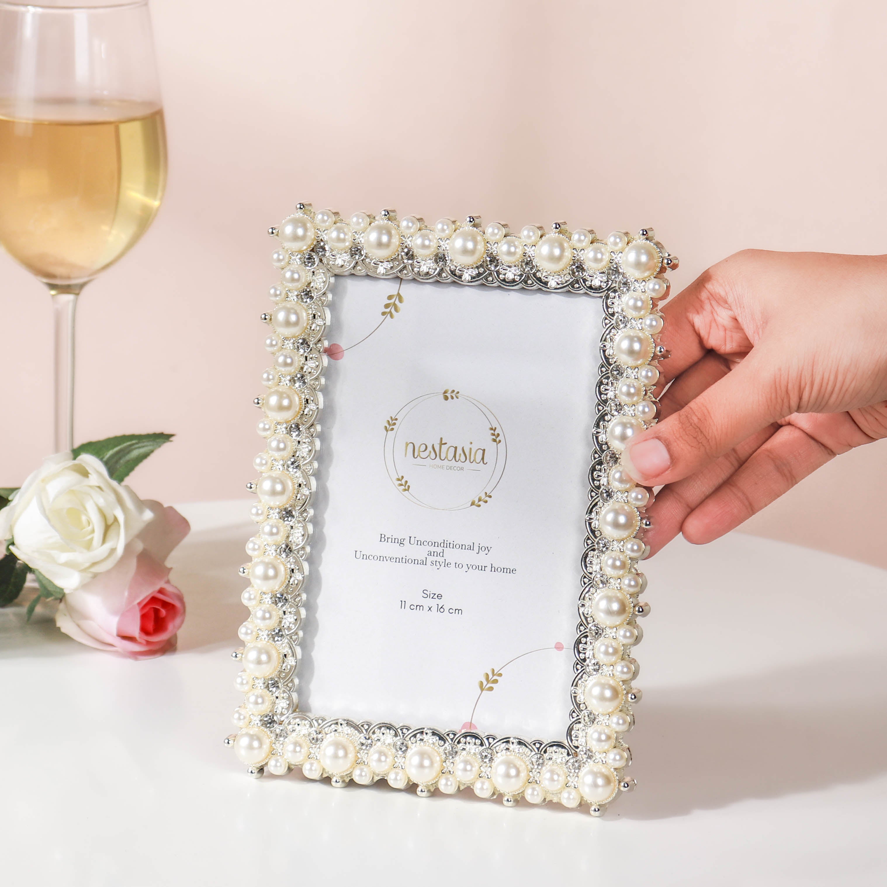 Buy Nestasia Golden Pearl Photo Frame Small Online