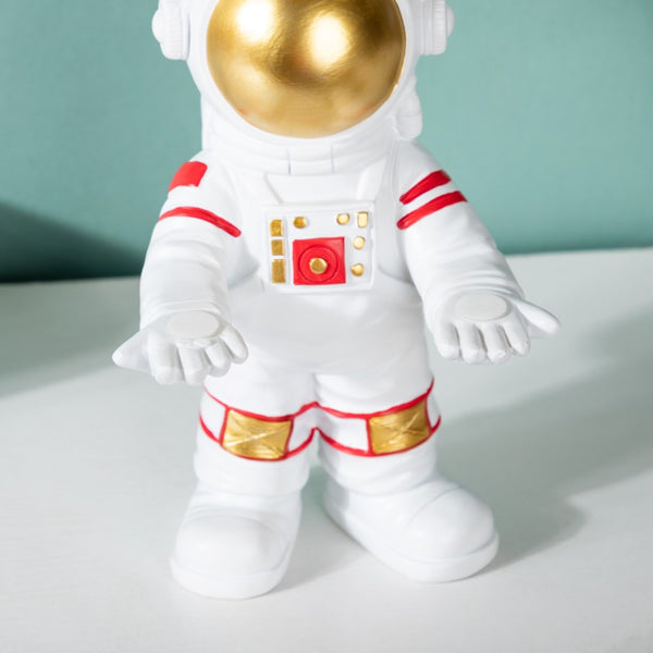 Astronaut Decor Showpiece With Trinket Tray 9 Inch - Showpiece | Home decor item | Room decoration item