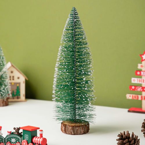 Christmas Bottle Brush Table Decor Tree 12.5 Inch - Showpiece | Home decor item | Room decoration item