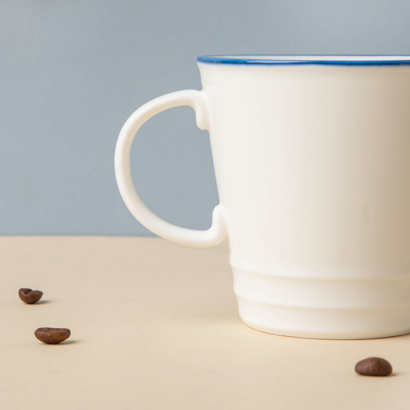 Riona Ceramic Teacup White And Blue- Tea cup, coffee cup, cup for tea | Cups and Mugs for Office Table & Home Decoration