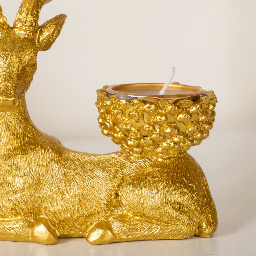 Golden Candle Stand Set Of 3