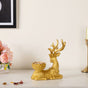 Reindeer Candle Stand Showpiece Gold Set Of 2 7 Inch