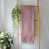 Chevron Cotton Throw Red
