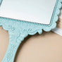 Victorian Ornate Square Mirror Blue - Handheld mirror: Buy mirror online | Mirror for dressing table and room decor