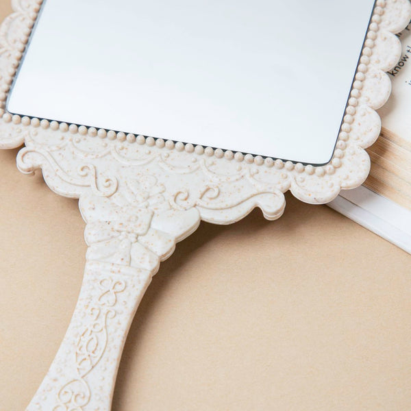 Vintage Classic Hand Mirror Ivory - Handheld mirror: Buy mirror online | Mirror for dressing table and room decor