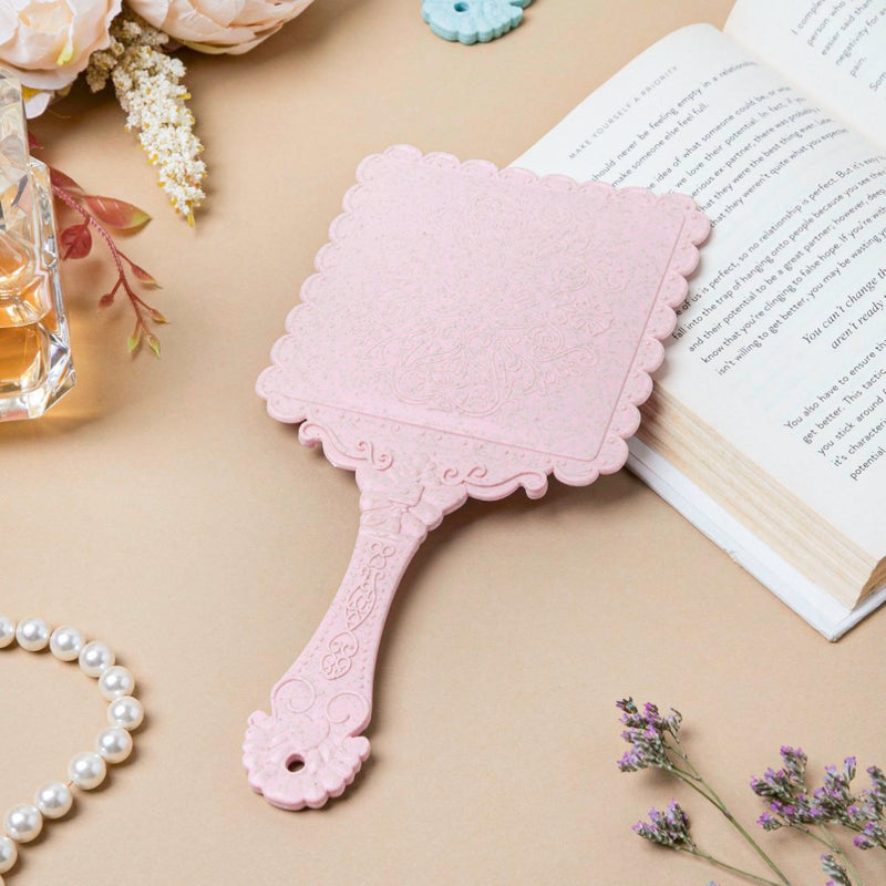 Victorian Beauty Face Mirror Pink - Handheld mirror: Buy mirror online | Mirror for dressing table and room decor