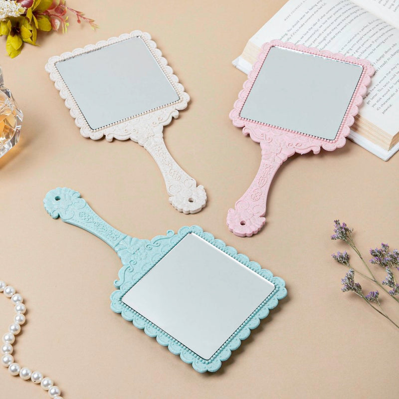 Victorian Beauty Face Mirror Pink - Handheld mirror: Buy mirror online | Mirror for dressing table and room decor
