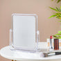 Minimal Transparent Double Sided Movable Table Mirror - Dressing table mirror and makeup vanity mirror online | Room decor items