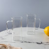 Transparent Mug Set of 2- Mug for coffee, tea mug, cappuccino mug | Cups and Mugs for Coffee Table & Home Decor