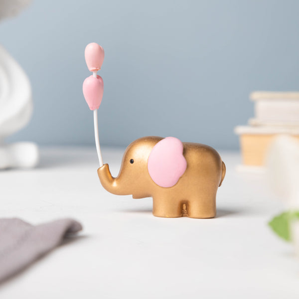 Pink Heart Elephant Decor - Showpiece | Home decor item | Room decoration item