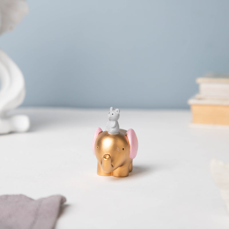 Pink Ear Elephant Decor - Showpiece | Home decor item | Room decoration item