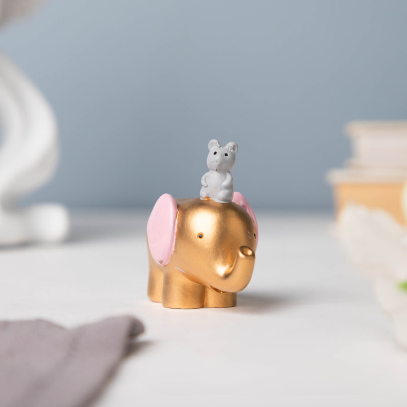Pink Ear Elephant Decor - Showpiece | Home decor item | Room decoration item
