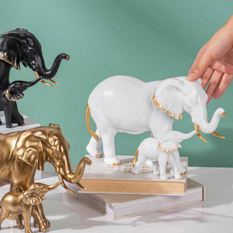 Vintage Elephant Decor Piece White - Showpiece | Home decor item | Room decoration item