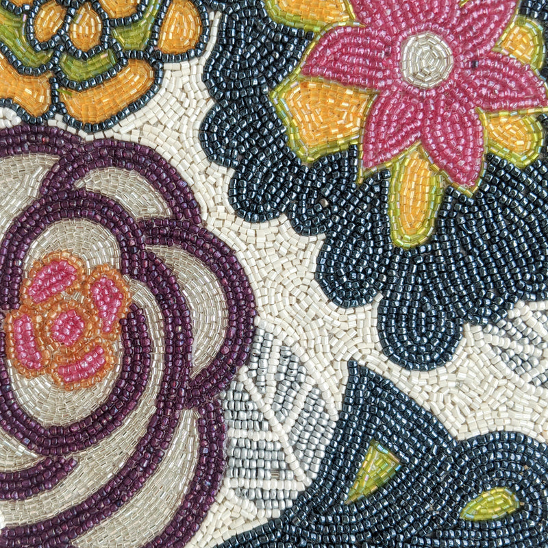 floral beads closeup placemat