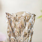 Dune Crystal Glass Vase Amber Small 9 Inch