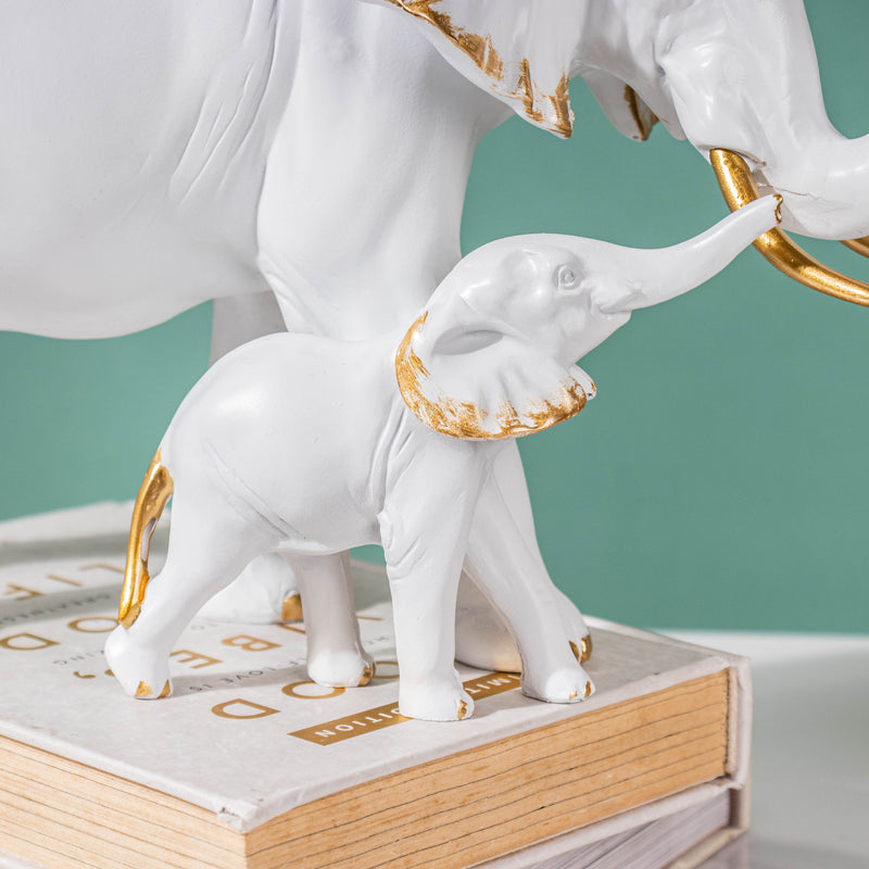 Vintage Elephant Decor Piece White - Showpiece | Home decor item | Room decoration item