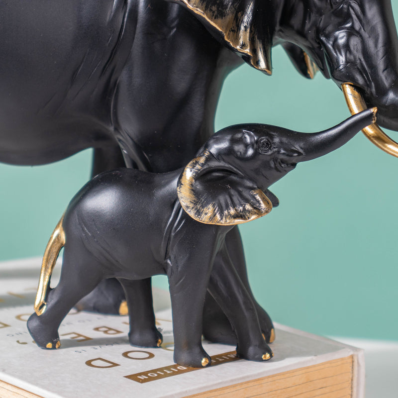 Vintage Elephant Decor Piece Black - Showpiece | Home decor item | Room decoration item