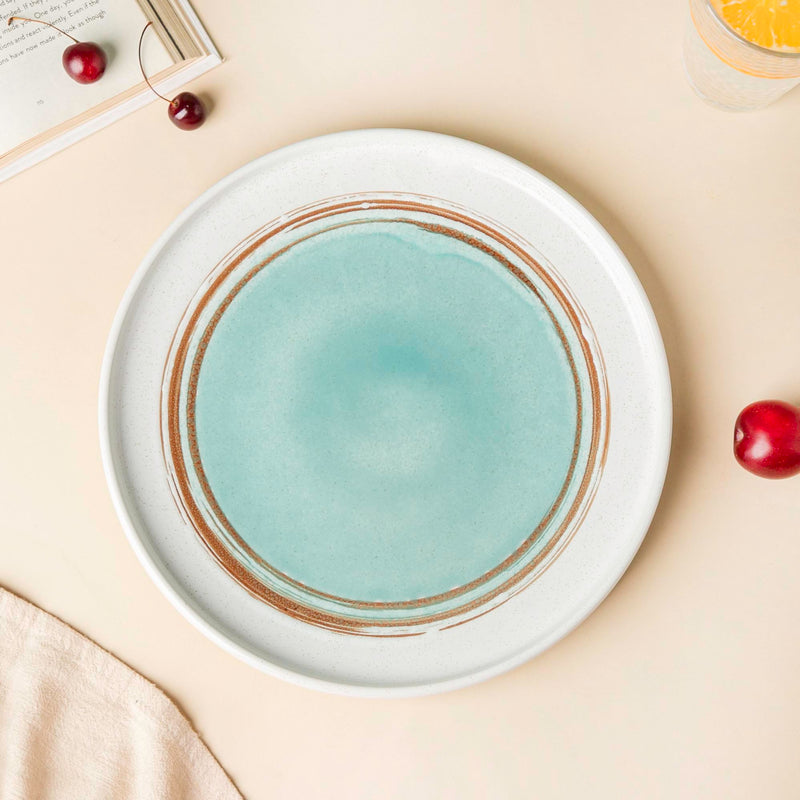 Belize Handcrafted Dinner Plate 10 Inch - Serving plate, snack plate, ceramic dinner plates| Plates for dining table & home decor