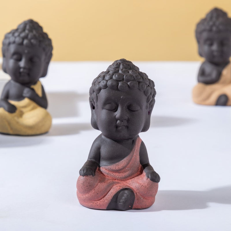 Monk Showpiece Set Of 6 - Showpiece | Home decor item | Room decoration item