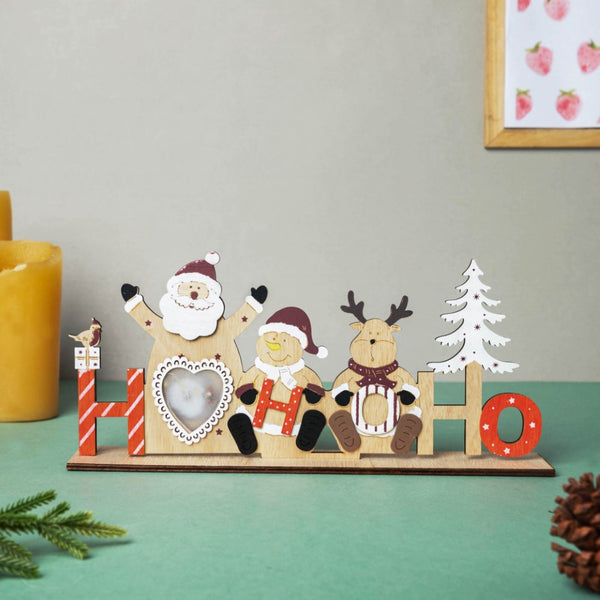 HOHOHO Christmas LED Light Family Showpiece 12 Inch - Showpiece | Home decor item | Room decoration item