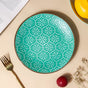 Fiesta Mosaic Turquoise Snack Plate 8 Inch - Serving plate, snack plate, dessert plate | Plates for dining & home decor