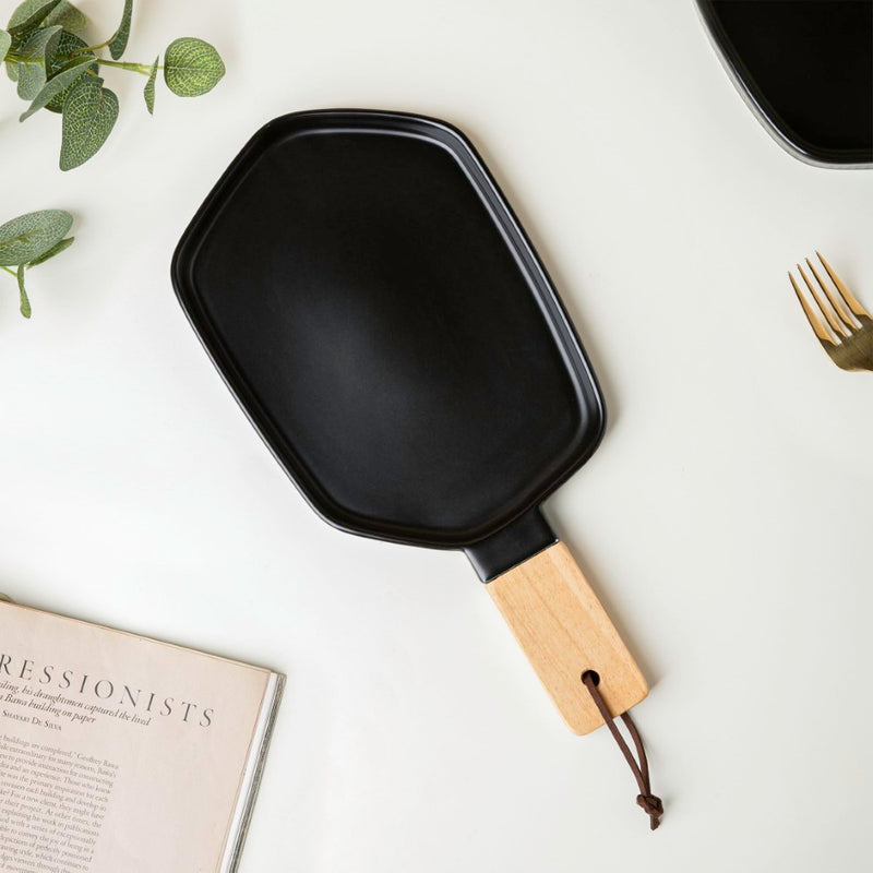 Hexa Plate With Handle - Serving plate, snack plate, dessert plate | Plates for dining & home decor