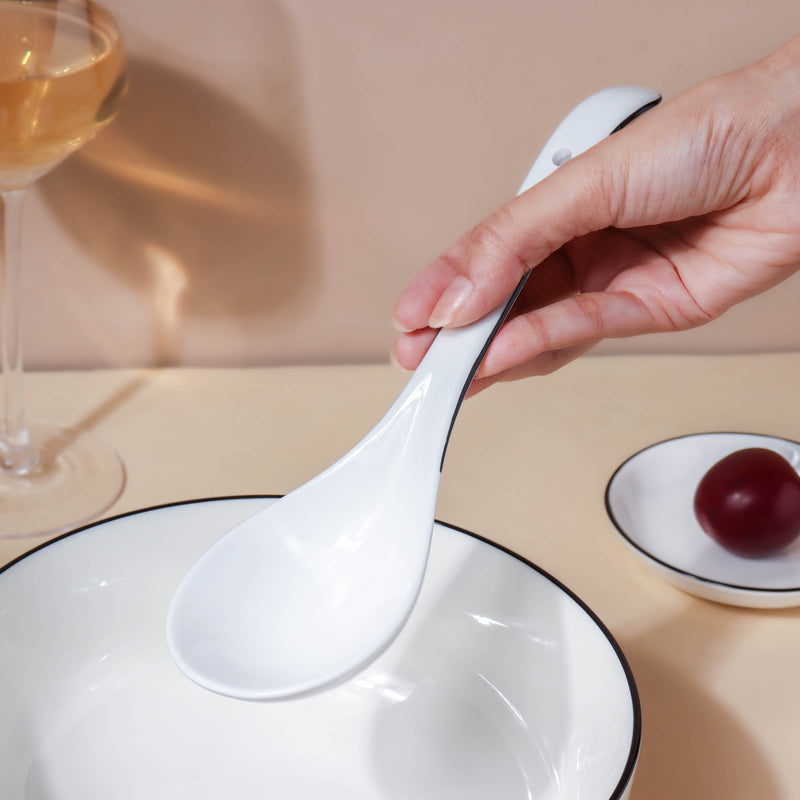 Monochrome Magic 36 Piece Dinner Set For 8