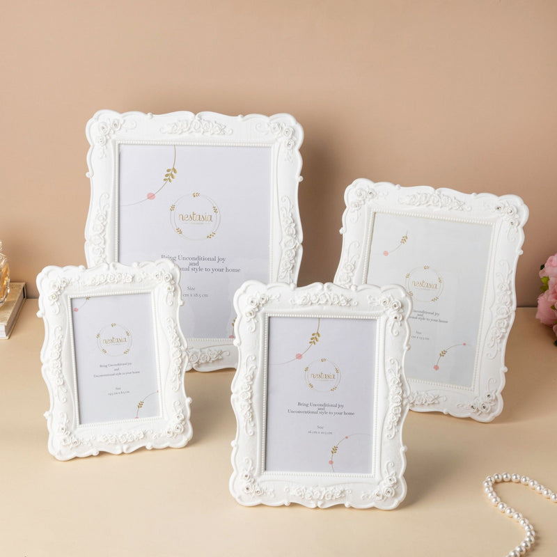 Vintage Flora Carved Photo Frame Large - Picture frames and photo frames online | Home decor online
