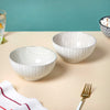 Chevron Grey Soup Bowl 400ml Set Of 2 - Bowl,ceramic bowl, snack bowls, curry bowl, popcorn bowls | Bowls for dining table & home decor