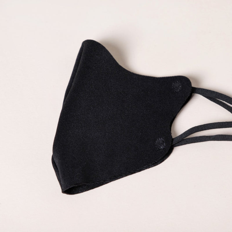 Checkered Face Mask With Adjustable Straps Black Set Of 4