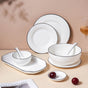 Monochrome Magic 36 Piece Dinner Set For 8