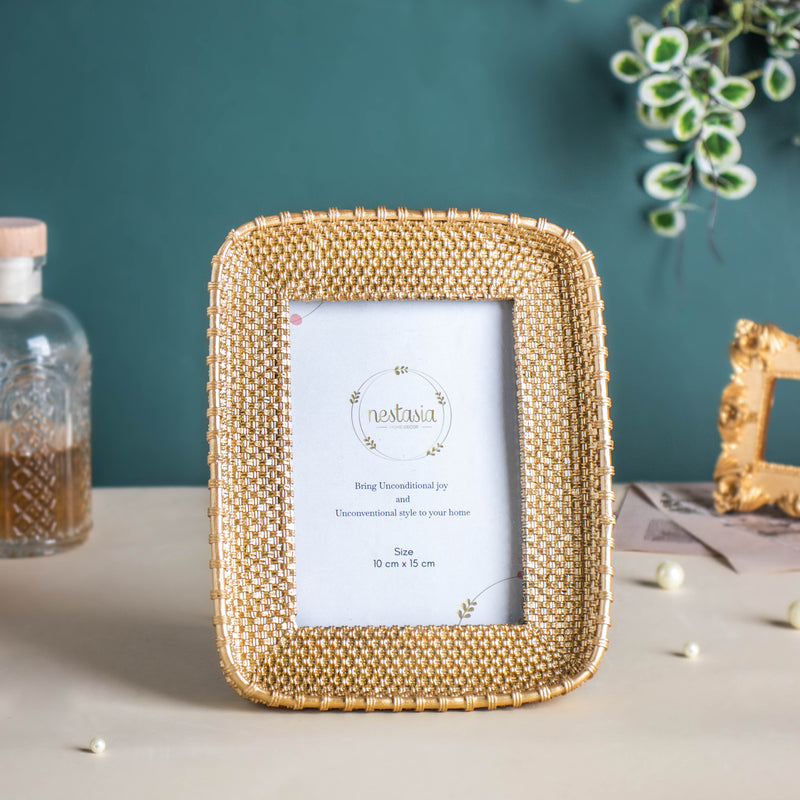 Rectangle Gold Photo Frame - Picture frames and photo frames online | Home decor online