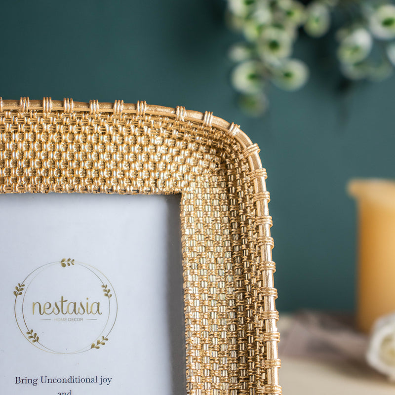 Rectangle Gold Photo Frame - Picture frames and photo frames online | Home decor online