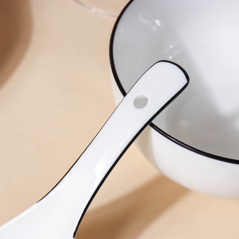 Luxe Monochrome Soup Spoon