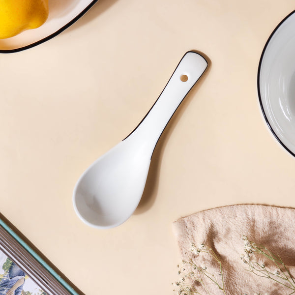 Luxe Monochrome Soup Spoon