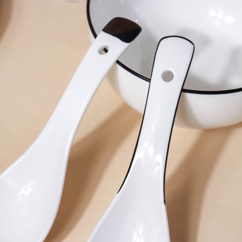 Luxe Monochrome Soup Spoon