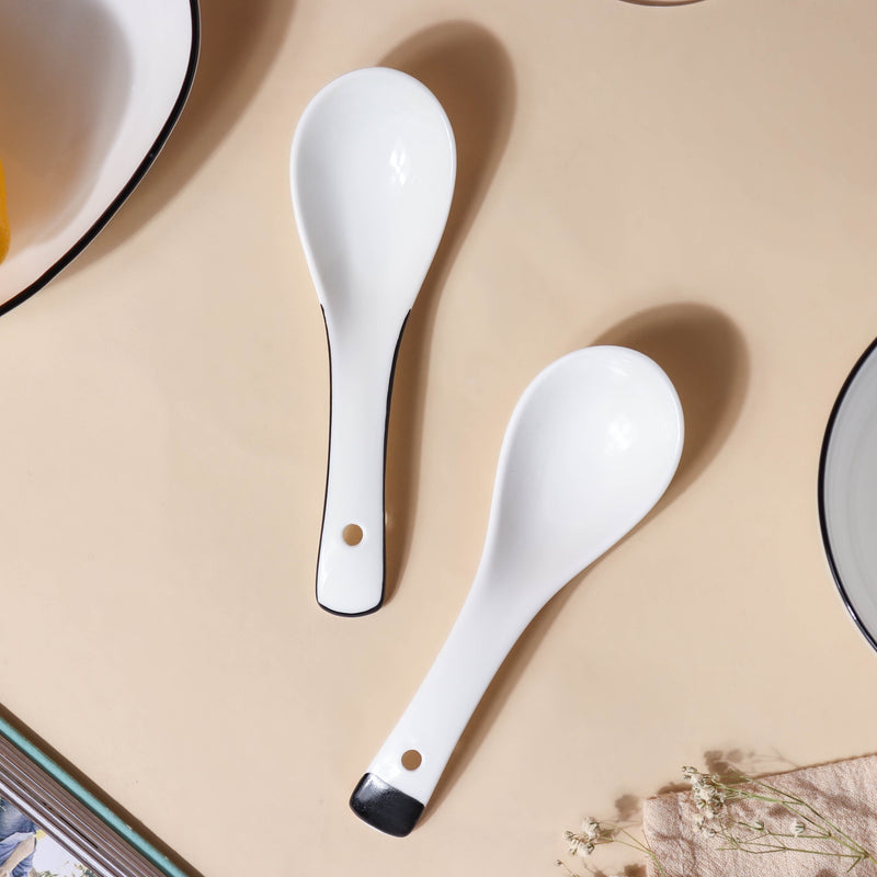Luxe Monochrome Soup Spoon