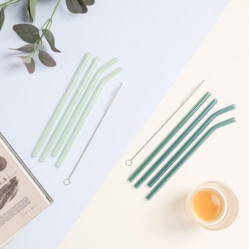 Glass Straw Set of 4