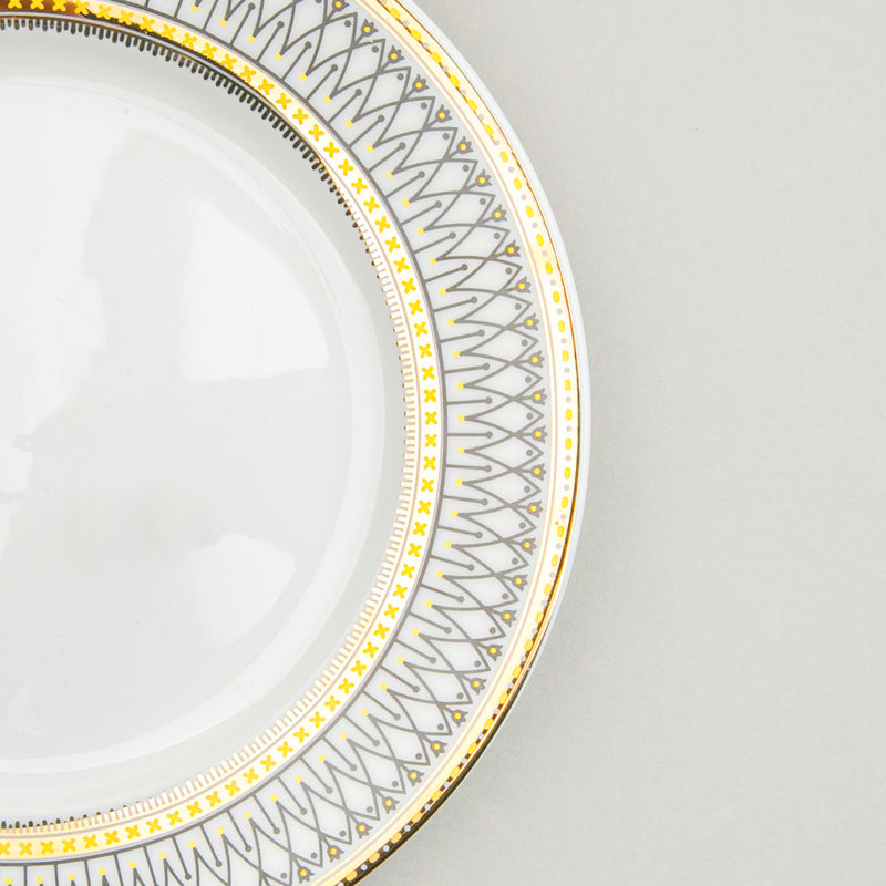 Gold Detailed Glam Dessert Plate - Serving plate, snack plate, dessert plate | Plates for dining & home decor
