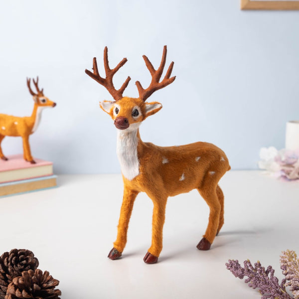 Reindeer Showpiece Christmas Decor 10 Inch - Showpiece | Home decor item | Room decoration item