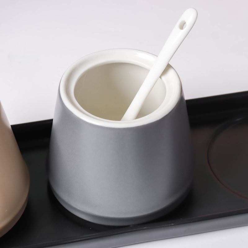 Pastel Condiments Jar Set Of 3 - Jar