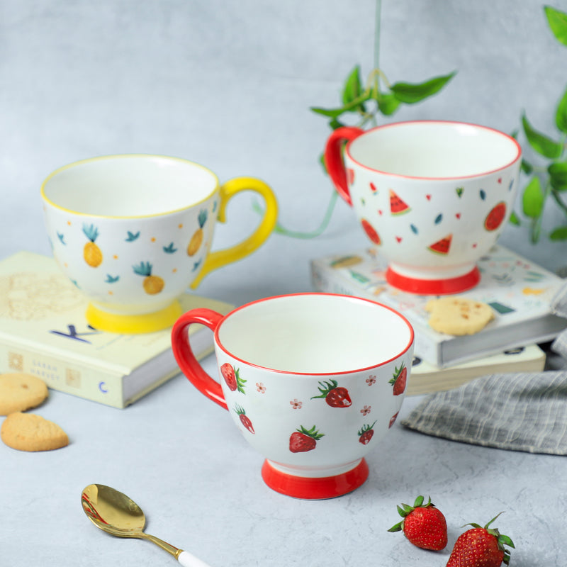 Cappuccino Cups Fruity- Tea cup, coffee cup, cup for tea | Cups and Mugs for Office Table & Home Decoration