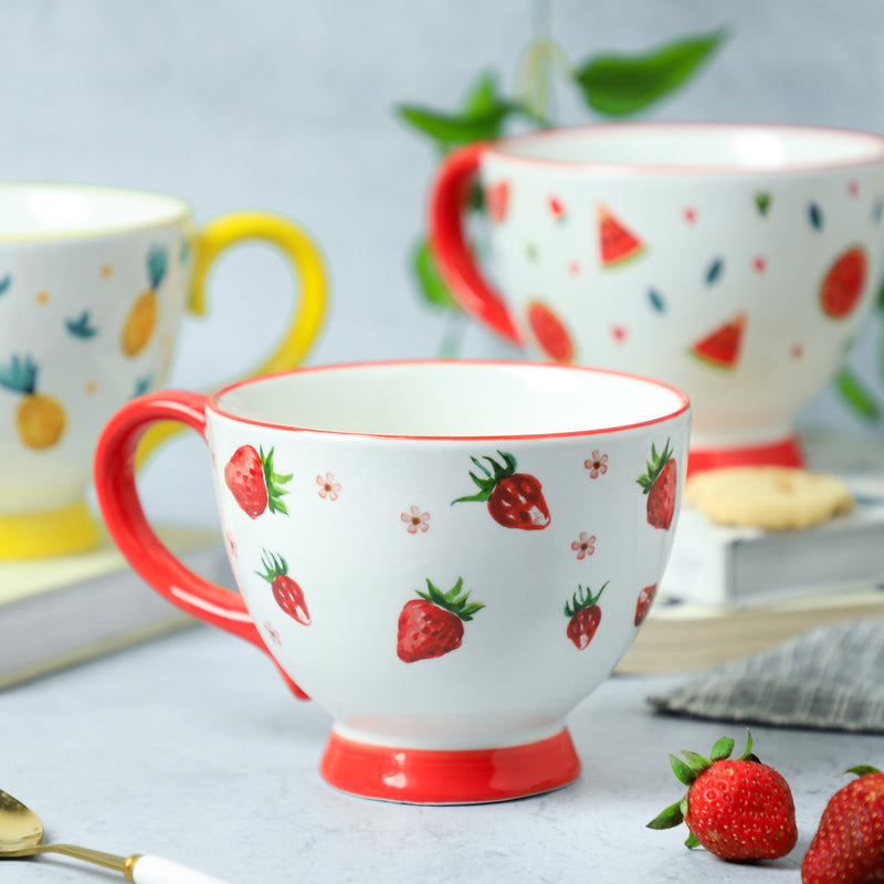 Cappuccino Cups Fruity- Tea cup, coffee cup, cup for tea | Cups and Mugs for Office Table & Home Decoration