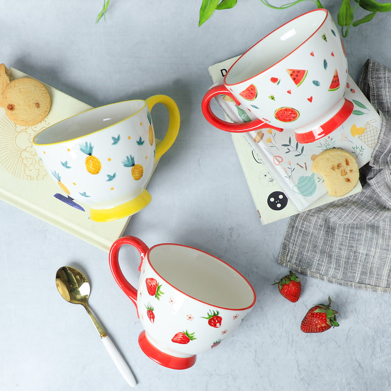 Cappuccino Cups Fruity- Tea cup, coffee cup, cup for tea | Cups and Mugs for Office Table & Home Decoration