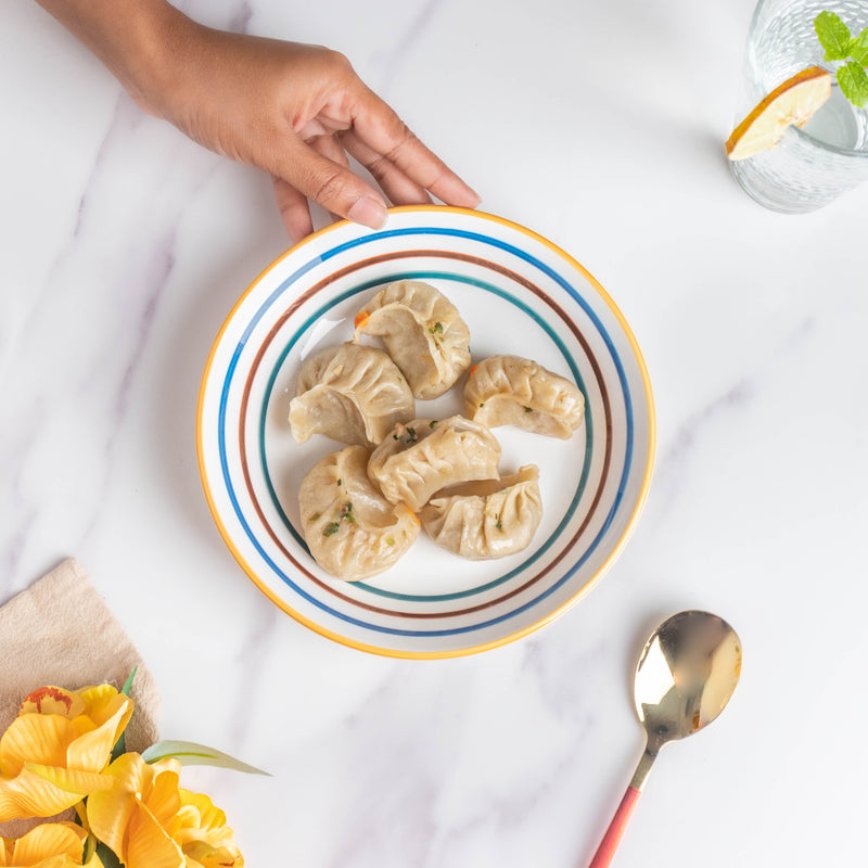 Feliz Deep Plate - Serving plate, snack plate, dessert plate | Plates for dining & home decor